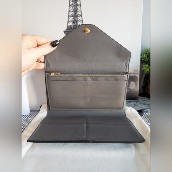 Celine Tri Color Leather Envelope Flap Wallet Full Inclusion - Picture 10 of 17